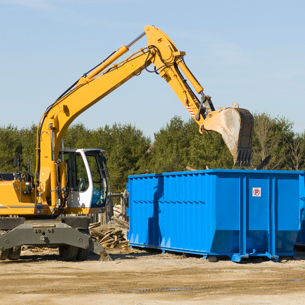 what size residential dumpster rentals are available in Fort Yates